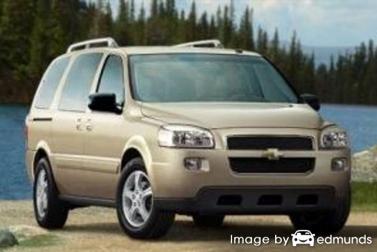 Insurance rates Chevy Uplander in Tampa